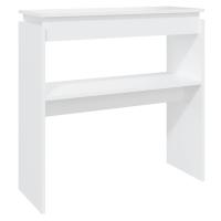 vidaXL Mesa consola madera de ingeniería 80x30x80 cm Blanco, Negro, Roble Sonoma Mesa de sofá Mesa de Entrada para Salón Consola de Entrada Mueble Recibidor Mesita Mesa auxiliar Salon - details 0