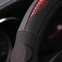 Cubierta De Volante De Silicona Estéreo Cuero Carbono Fibra Adecuada Para 14.5-15 Pulgadas Accesorios De Coche Sin Anillo Interior - details 1