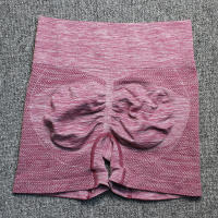 Shorts De Yoga Para Mujer Cintura Alta Sin Costuras Levanta Glúteos Rosa Fitness Ciclismo Ejercicio Control Abdominal Talla Real - details 13