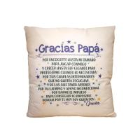 Cojín con Texto Gracias PAPÁ. Regalo Dia del Padre. Regalo para PAPÁ - details 0