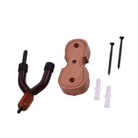 Gancho De Madera Marrón Para Violín Con Portabocinas Soporte De Pared Para Uso En Hogar Y Estudio Accesorio De Violín - details 2