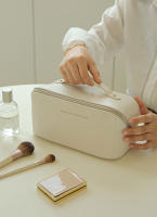 Bolsa De Cosméticos Para Mujer Elegante De Cuero PU Organizador De Maquillaje Y Aseo Para Viaje Pouch Colgante Tote De Viaje - details 1