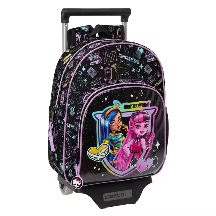 Safta Mochila Con Ruedas De Carro Monster High - 1