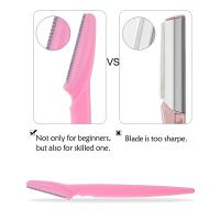 Conjunto De 6/12 Piezas Afeitadora De Cejas Segura Para Rostro Y Cuerpo Con Cubierta Herramientas De Maquillaje Pequeñas Para Mujeres - details 3