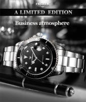 Reloj De Pulsera Mecánico Para Hombre Marca De Lujo FNGEEN 9001 Acero Inoxidable Tourbillon Esqueleto Automático Luminoso Fecha Diamante Resistente Al Choque Y Agua - details 10
