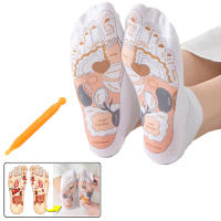Calcetines De Masaje Para Los Pies Con Acupuntura Y Reflexología Calcetines De Yoga Diseño De Puntos Del Pie Con Palos De Masaje Para Mujeres - details 7