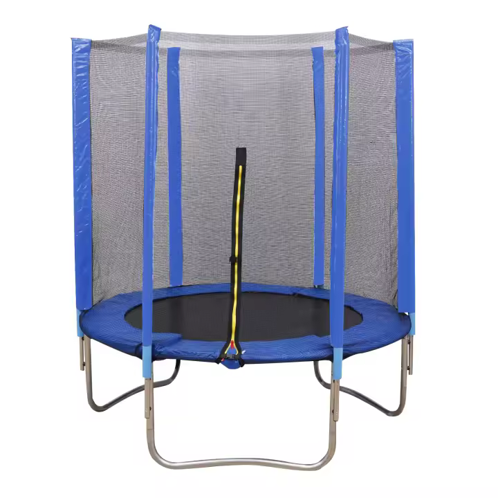 Trampolín Trampolín de jardín Red de seguridad Diámetro: 1,5m Peso máximo: 120 kg Azul - 1