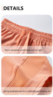 Shorts Deportivos Para Mujer Yoga Fitness Cintura Alta Holgados Tres Cuartos Elásticos Quick-Drying Transpirables Antiglareantes - details 11