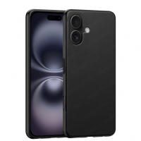 Funda + Protector Cristal Vidrio Templado Opcional Compatible Con iPhone 16 6.1 Carcasa Básica, Foroo Gel TPU Silicona Líquida Mate Suave Flexible, Ligera, Color Negro Transparente, Ajuste Perfecto, Acceso Conectores, Case Meloenvias mle18 - details 1