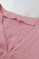Vestido Largo Medio De Verano Para Mujer Con Manga Volante Y Cuello V Estilo Casual Suelto A-Line Sin Capucha Material Viscosa Y Poliéster - details 33