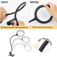 Luz LED lupa, abrazadera lupa con 6 ajustes de luz ajustables QD - details 3