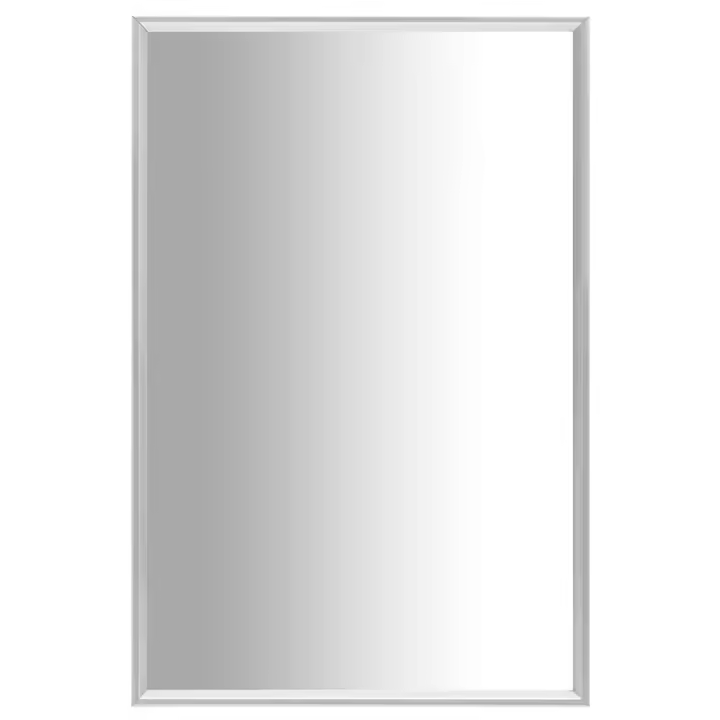 vidaXL Espejo 60x40 cm en color Blanco/Plateado/Dorado | decorativo de pared para baño dormitorio recibidor moderno - 1