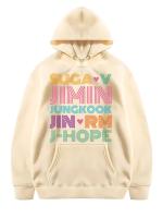 Sudadera De Punto Casual Para Hombre Con Capucha Estampada Y Bloque De Colores Nueva Moda 2024 Sin Capuchón Estilo Americano - details 5