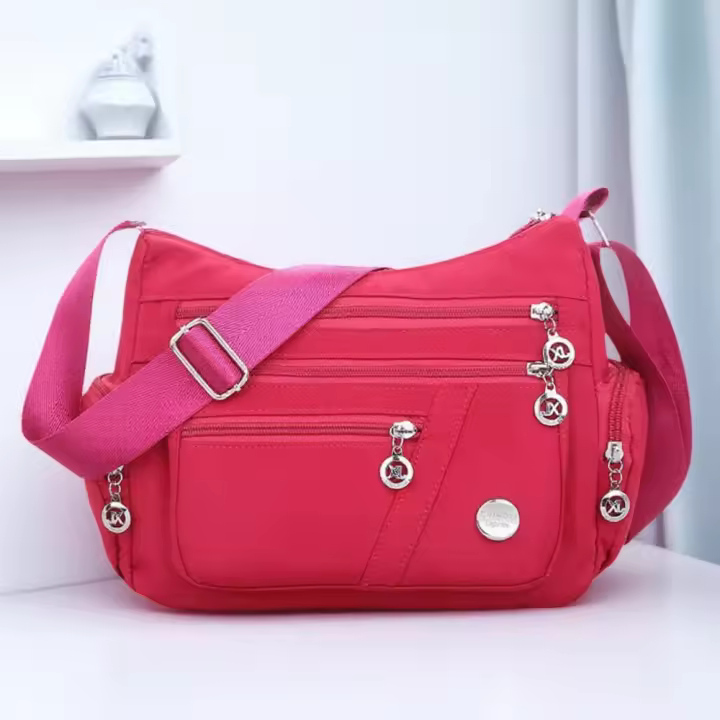 Bolso De Hombro Para Mujer Impermeable De Oxford Casual Bolso Cruzado Para Uso Diario Bolsa Mensajera Unisex Con Asa Sola - 1