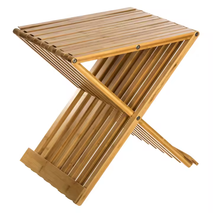 Silla Plegable de Bambú - Diseño Espectacular - Soporta Hasta 130kg - 1
