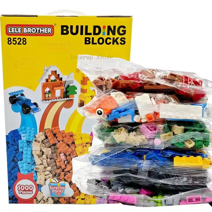 Juego De Bloques De Construcción Creativos DIY 1000 Piezas Set Clásico Urbano Juguetes Educativos Para Niños Regalo De Cumpleaños - 1