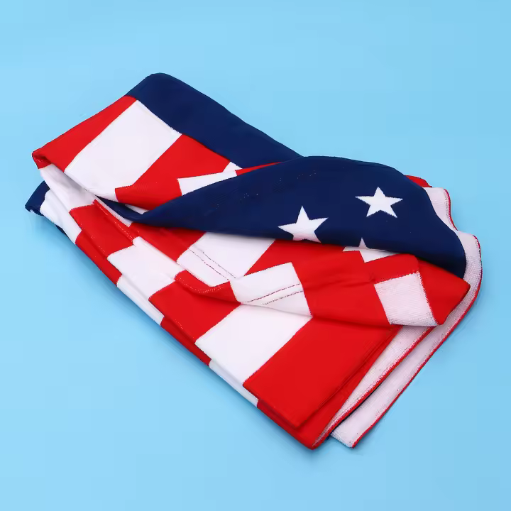 Toalla De Baño Con Bandera Estadounidense Ultra-fina De Fibra Absorbente Para Natación Toalla De Playa Secado Rápido - 1