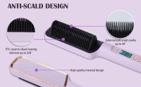 🎁【Detalles para Mamá】Soporte Alisador Profesional 220V - Calentamiento Rápido 30 Segundos, Placas Cerámicas Ionizadas, 45W, Antienredos, para Cabello Seco/Húmedo - Alisa y Da Volumen (Morado) - details 7