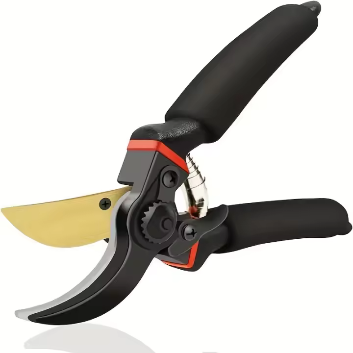 Tijeras De Podar Profesional De Titanio 8.5 Pulgadas (T13) Herramienta De Jardinería Afilada Y De Alta Calidad Para Podar Plantas Y Arboles - 1