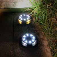 Luz solar al aire libre, 8 luces solares LED para jardín, focos solares empotrados IP65 a prueba de agua, luz solar de césped para jardín patio terraza camino de césped (blanco) - details 3