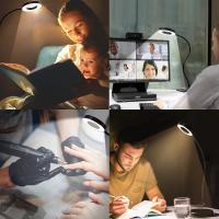 Lámpara De Escritorio LED Flexible 360° Con 48 LEDs Luz De Trabajo Ajustable Para Leer Y Escritura En La Habitación Luz De Cama USB Protección Ocular - details 11