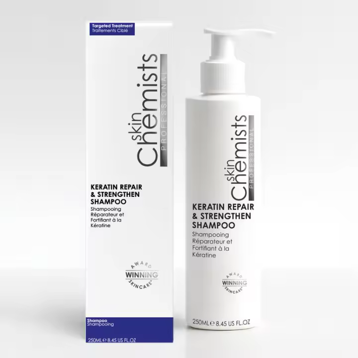 skinChemists Champú Reparador y Fortalecedor con Queratina 250ml - 1