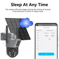 4K 8MP 4G Doble Lente PTZ Cámara Solar Pantallas Dobles PIR Seguimiento Humano Exterior WIFI Seguridad CCTV Vigilancia Cámara IP - details 3