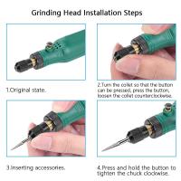 Mini Taladro Eléctrico Recargable Para Grabado Y Polido De Frutas Como Duraznos Máquina De Corte Y Grindjeo Pequeño Para DIY En El Hogar - details 4