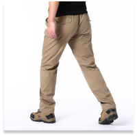 Pantalones Casuales Para Hombre Verano Algodón Estilo Delgado Cintura Elástica Deportes Al Aire Libre Trabajo Pantalones Solids - details 4