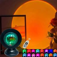 Proyector De Luz De Puesta De Sol Nueva 16 Colores Espectro Con Control Remoto USB Luz LED Dinámica Cambiante Para Dormitorio Casa Café - details 5