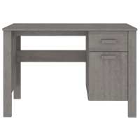 vidaXL Escritorio HAMAR madera maciza de pino gris claro 113x50x75 cm - details 3
