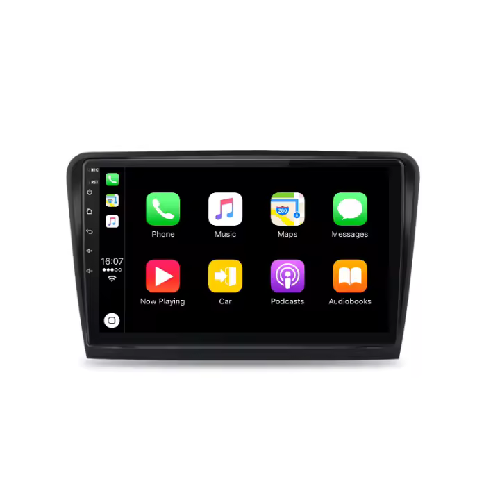 AWESAFE inalámbrico CarPlay Android Auto Radio para Skoda Superb 2 2008 2009 2010 2011 2012 2013 2014 2015 coche reproductor multimedia GPS 2 din autoradio volante controles RDS Bluetooth - 1