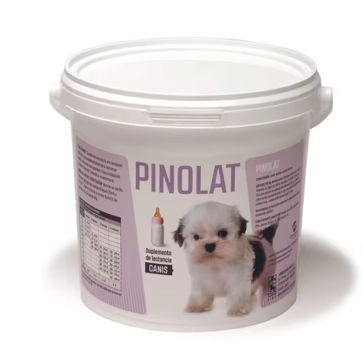 PINOLAT CANIS – Leche en polvo para perros cachorros de Laboratorios Pino + cacillo medidor + biberón. 500Gr. - 1