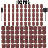Kit De 102 Piezas De Cinturones De Pulido 1/2 1/4 Pulgada Mandril De Pulido 80/120/180 Grafito Adecuado Para Taladro De Uñas Herramientas Abrasivas - details 0