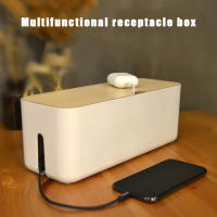 Caja De Almacenamiento Para Cable De Poder Estuche Antipolvo Organizador De Enchufe Para Teléfono Y Tablet Caja De Almacenamiento De Cable De Red Gestor De Cableado Ecológico Moderno - details 4