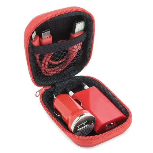 Disok Cargadores Smartphone ROJO - Carga Rápida - 1