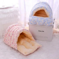 Cama De Gato Caliente Invierno Nido De Mascota Pequeño Almohadilla Suave Para Dormir Accesorios Para Animales Tamaño 35X32X23CM - details 7