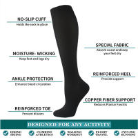 Calcetines De Compresión Para Varices Adecuados Para Golf Rugby Running Senderismo Deportes Anti Fatiga Conducción Viaje Flight Unisex - details 9