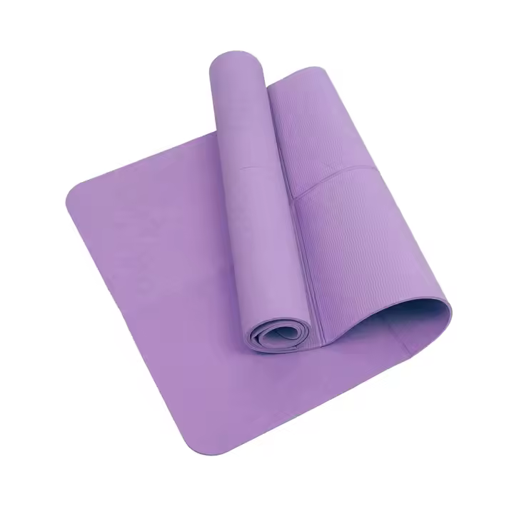 Alfombra De Yoga TPE Antideslizante Plegable Para Pilates Y Gimnasia Suave Absorbedora De Choques Fácil De Limpiar Equipamiento Deportivo - 1