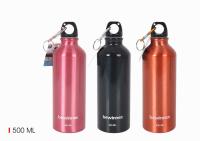 Botella de agua SPORT en aluminio de 500ML, Incluye tapón de rosca con mosquetón - details 0