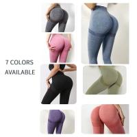 Pantalones De Yoga Para Mujer Selloso Compresión Leggings De Entrenamiento Con Control Abdominal Alto Cinturón Deporte Alimenticio Gimnasio Ropa De Ejercicio - details 36