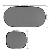 Cortina De Sol Para Coche Portátil Con Ventosa De Vidrio Cubierta De Estilo Para Automóviles Visera De Sol De 3D Fotocatalista Telas Y PVC - details 7