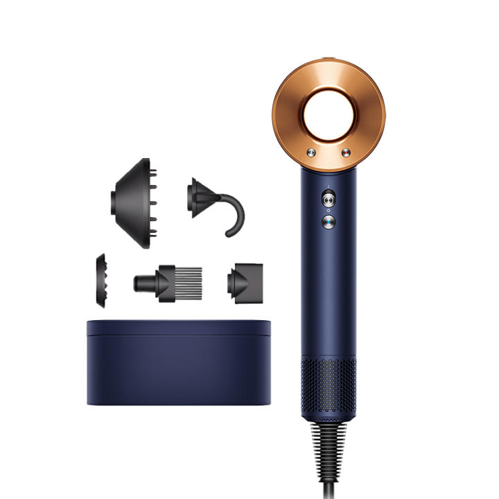 Secador de pelo Dyson Supersonic™ (Azul de Prusia/ Cobre) Secado rápido. Sin calor extremo.