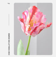 Tulipán Artificial De Pájaro 69CM En Colores Rosa Ligero Blanco Naranja Amarillo Azul Para Decoración De Hogar Hotel Boda Fotografía Props Impresión 3D Hidratante - details 10