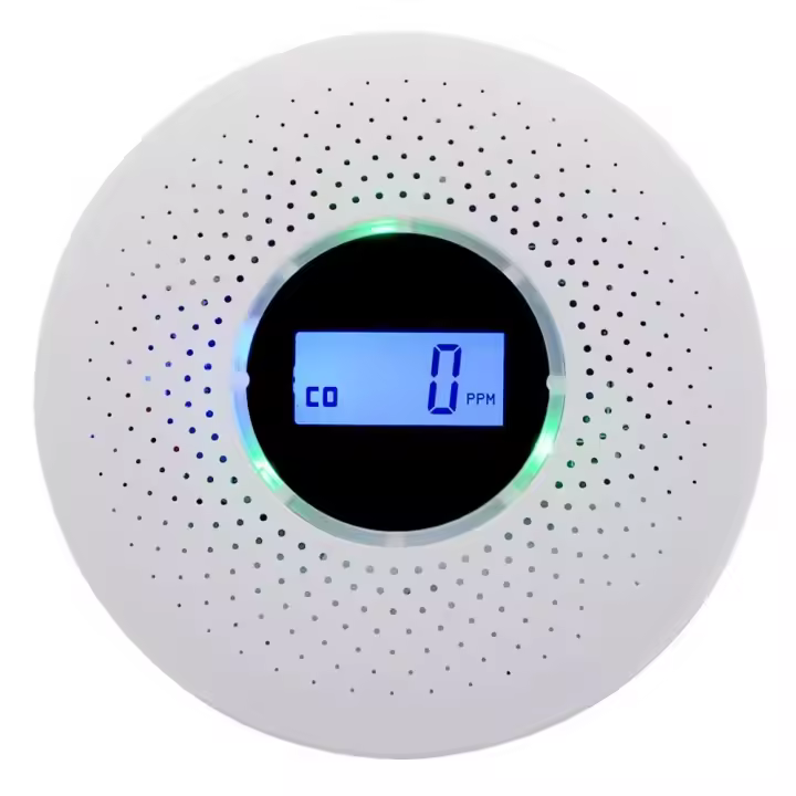 Detector, Combinado de Humo y monóxido de Carbono, Alarma compuesta con Adversencia sónica y Pantalla Digital - 1