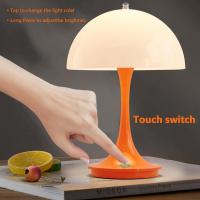 Lámpara De Mesa LED Con Sensor De Toque Luz Nocturna Recargable Inalámbrica Para Lectura Decoración De Habitación Restaurante Hotel Bar - details 0