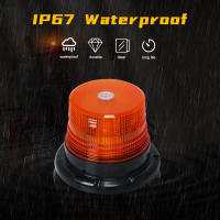 Luz De Advertencia LED Para Coche Y Camión Con Base Magnética Luz Estroboscópica De Advertencia Superior Con Vida Útil Larga ABS LED 12V 24V -80V - details 2