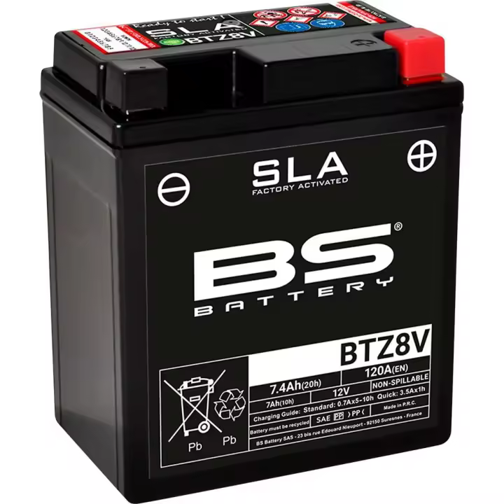 Bs Battery Batería Agm Btz8v - 1