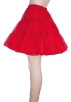 BABYONLINE Falda De Tul Corta Para Mujer En Rojo Estilo Rockabilly Falda De Boda Crinolina Tutú Media Falda Accesorio De Boda Para Adulto - details 2