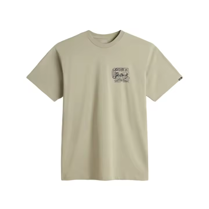 Camiseta Marrón Vans Next Stop London Fog Estilo Casual y Cotidiano - 1